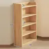 Estantería de Madera Maciza Estante de Almacenamiento Sala de Estar de Pie Simple Infantil Librero Hogar Multicapa Dormitorio Estudiante Oficina Almacenamiento