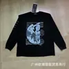 Erd Melancólico Rico Segunda Geração Retrato Retro Americano Estampa Rock Hip-Hop Bolso Cargo Calça Camiseta Manga Curta Solta Tendência Masculina e Feminina
