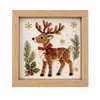 Papá Noel Vidrio Marino DIY Pintura Decorativa Fácil de Operar Adorno de Decoración para el Hogar Caja de Regalo Festiva Hecha a Mano Creativa