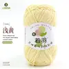 Ruoyu Hilo de Algodón Peinado de 5 Hilos para Bebé, Bolas Gruesas de Lana para DIY, Bolsa de Materiales para Crochet Hecho a Mano, Hilo de Algodón