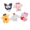 Parche de Gancho de Perro Pudín Bailarín de Purpurina Fina de Dibujos Animados Transparente Accesorio para el Cabello Funda de Teléfono Accesorio de Resina