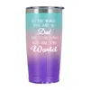 Vaso Amazon transfronterizo de 20 oz de acero inoxidable de doble capa para coche, vaso para helado, vaso para café para llevar, vaso portátil con pajilla