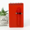 Nuevo Cuaderno de Espiral Publicitario A7 con Tapa Abatible de PP Colorido Portátil Bloc de Notas Mini Cuaderno de Regalo para Exposición de Vocabulario