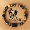 Amazon TUME Ventas Calientes Transfronterizas Pulsera Simple de Cuentas Doce Constelaciones Pulsera para Parejas Pulsera Personalizada para Hombre