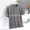 Camiseta de Seda Gelada Refrescante para Homens, Manga Curta, Modelo de Exportação 2026, Nova Blusa de Verão Fina Respirável Solta com Gola Redonda, Múltiplos Estilos