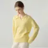 Suéter Feminino de Gola Alta em Cashmere Soltinho, Emagrecimento, Macio, Amigo da Pele Malha Base, Estilo Doce, Rejuvenescedor, Top de Temperamento