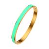 Joyería de moda europea y americana de comercio exterior, pulsera de acero inoxidable con cierre dorado para mujer, versión estrecha, pulsera de acero de titanio.