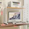 Estante de Almacenamiento para Impresora, Soporte Ajustable para Host de Computadora, Estante para Gabinete de Escritorio, Estante de Almacenamiento en Niveles para Escritorio