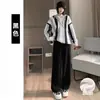 Pantalones de maternidad para primavera y otoño, nuevo estilo 2026, pantalones largos cómodos y sin restricciones con forro polar y tela engrosada, diseño de pierna ancha