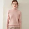 Outono e Inverno Retrô Gola Alta Caxemira Feminino Espessado Roupas de Trabalho Versátil Tricô Camada Base Cor Sólida Suéter Interno