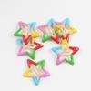 Nuevo Lindo Clip de Pelo de Estrella de Color Arcoíris Clip de Pelo Roto de Estrella de Cinco Puntas Flor Estrella Fugaz Clip Lateral Moda para el Cabello