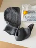 Balaclava de Lã Quente Azul para Mulheres no Inverno com Circunferência Craniana Grande e Proteção para as Orelhas Chapéu e Cachecol de Lã Tudo em Um