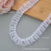 DIY Vários Acessórios de Renda de Gaze de Neve Conjunto de Cartões Borda de Gaze Dupla Camada DIY Bolsa de Dor Renda Decorativa Bordado Plissado Laço