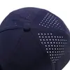 Gorra de béisbol personalizada de ala plana de siete paneles, nylon de secado rápido, transpirable, con cordón, malla perforada con láser, de alta calidad, tipo pico de pato, transfronteriza