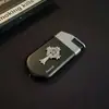 AM7209 Encendedor de Chorro Clásico Hecho a Mano con Base Redonda, Metálico a Prueba de Viento Recargable Encendedor de Regalo Creativo Venta al por Mayor