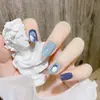 Parches de Uñas Desgastables Personalizados, Uñas Desgastables de Alta Gama, Parches de Uñas Cortos Pintados a Mano, Parches Desgastables para Manicura al por Mayor