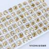 Strass Redondo com Fundo Pontiagudo 8mm Dongzhou Crystal com Novo Revestimento de Cor, Strass Redondo de Vidro K9 de Alta Qualidade, Atacado do Fabricante