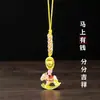 Corrente de Celular de Metal Pingente de Celular de Luxo Dopamina Fofo Feminino Exquisito Estilo Chinês Decoração Pingente Galvanoplastia