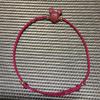 Cuentas de Transferencia Benmingnian Amantes Mismo Estilo Cinabrio Púrpura Cuerda Roja Tejida Pulsera de Mujer Cuerda de Mano Simple para Hombre Cadena para Tobillo
