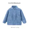 Casaco Infantil Outono e Inverno, Suéter de Pelo, Calça Uniqlo, Estilo Igual para Crianças Maiores, Roupa Externa Espessa e Quente para Outono e Inverno, Leve e Macia, Classe A