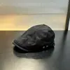 Gorra de pico de pato vintage, Nuevo sombrero versátil de gamuza, Estilo de terciopelo ligero de color sólido para mujer, Estilo casual coreano