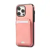 Funda con Tarjetero Plegable para Apple 17 Promax, Funda Trasera para Teléfono con Ranura para Tarjetas 16E/15/14