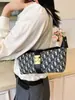 Bolso Bordado de Lujo Ligero 2026D Moda Bolso de Mujer Bolso Croissant Bolso Cruzado Bolso de Hombro Estampado de Gama Alta
