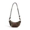 Nuevo Bolso Croissant Escarchado Otoño/Invierno 2026, Bolso Cruzado de Hombro Único de Gama Alta de Nicho, Bolso Clásico Retro Tipo Dumpling