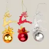 Venta Directa de Fábrica Reno de Navidad +5cm Bola de Navidad R5-H Colgante de Decoración Navideña Decoración de Árbol de Navidad Festivo