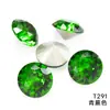 Direto da fábrica superfície de diamante redondo cristal de alta qualidade fundo pontiagudo formato de diamante de vidro material para acessórios de joias diy atacado