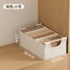 Caja de Almacenamiento de Algodón y Lino Tianshan Estilo Cajón con Asa de Madera Plegable Lavable para Ropa Organización en Capas Cesta de Almacenamiento Estilo Japonés