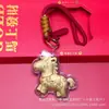 Colgante de Poni Dorado, Oro Puro 999, Llavero de Coche, Regalo Promocional para Tienda, Regalo de Generación de Leads para Tienda 4S de Coches
