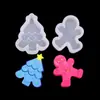 Árbol de Navidad, hombre de jengibre, reno, molde de silicona de mousse navideño, yeso para aromaterapia, vela, pastel, molde para adorno de decoración de coche