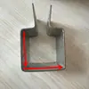 Abrazadera de sujeción para tubo cuadrado abrazadera colgante abrazadera vertical para tubo cuadrado fijación de piezas colgantes para tubo cuadrado abrazadera de columna de cemento