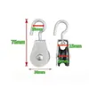Polea de Hardware Grande de Hierro Polea Abierta Invernadero Ventilación de Aire Granja Cobertizo Impermeable Red de Sombra Lona Cobertizo Polea