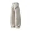 Yidao Vintage 2026 Primavera Nuevo Estilo Callejero Pantalones Rectos Sueltos Aspecto Desgastado Jeans Retro Desgastados con Salpicaduras de Tinta