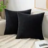 Funda de almohada de pana de rayas finas nueva y de gran venta en Amazon transfronterizo, cojín para coche de color liso, respaldo de cama, sala de estar