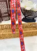 Laço de fita festivo estilo chinês vermelho grande de 1,0-1,7 cm acessórios para roupas de minorias étnicas atacado