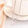 Colar Longrui Transfronteiriço Novo Anjo Desejo Mais Vendido Diamante Asas de Anjo Colar Amuleto Joias da Moda
