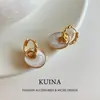 Pendientes de esmalte vintage de lujo alto para mujer, aros de diseñador, nuevos modelos populares 2026, clips para orejas y tachuelas