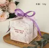 Caixas de Doces para Casamento Pintadas à Mão Estilo Ins Transfronteiriças, Caixas de Doces Frescas e Simples para Festa de Casamento, Caixas de Embalagem de Doces para Casamento Estilo Ocidental Atacado