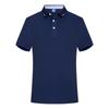 Polo de algodón hielo de amoníaco líquido de alta gama, overol personalizado, camiseta de solapa de manga corta, camisa cultural, suéter con logo bordado