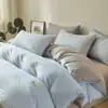 Conjunto de Quatro Peças 100% Algodão Capa de Edredom de Algodão Puro Lençóis Novo 2025 Roupa de Cama para Quatro Estações Dormitório de Estudante Conjunto de Três Peças