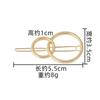 Estilo Coreano Yiwu Pequenos Artigos Liga de Zinco Presilha Lateral para Cabelo Presilha de Borda Geométrica Acessório de Cabelo Franja Pequena Doce e Delicada no Cabelo