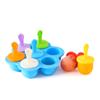 Caja de silicona de siete orificios para suplementos alimenticios Molde de silicona sellado para paletas heladas para niños Suministro directo de fábrica de moldes para helados para niños