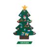Árbol de Navidad de fieltro transfronterizo, accesorios navideños, calendario, colgante para árbol de Navidad, árbol de Navidad no tejido, bricolaje para niños.