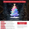 Decorações de Árvore de Natal Coloridas Estilo Anime Transfronteiriço Grades de Janela Adesivos Eletrostáticos Layout de Cena de Porta de Vidro Adesivos de Janela