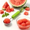 Cuchara para Frutas Tres en Uno, Cuchara Multifuncional para Sandía, Cuchillo para Tallar, Herramienta de Cocina para Cortar Frutas
