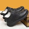 Sapatos Masculinos de Algodão 2024 Inverno Novo Quente Casual ao Ar Livre Cano Alto Botas de Neve Pelo Integrado Veludo Espessado Tendência Sapatos