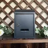 Buzón de pared para casa de villa con patio estilo europeo, buzón para periódicos, buzón de cartas, buzón de correos de pared para exteriores a prueba de lluvia, buzón de sugerencias